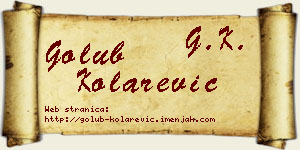 Golub Kolarević vizit kartica